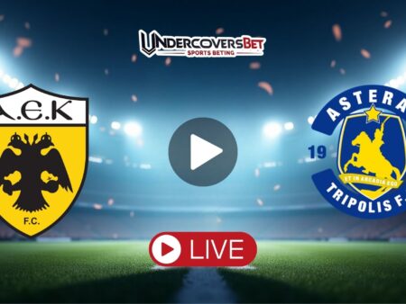 ΑΕΚ – Αστέρας Τρίπολης Κανάλι – Live Streaming (31/08)