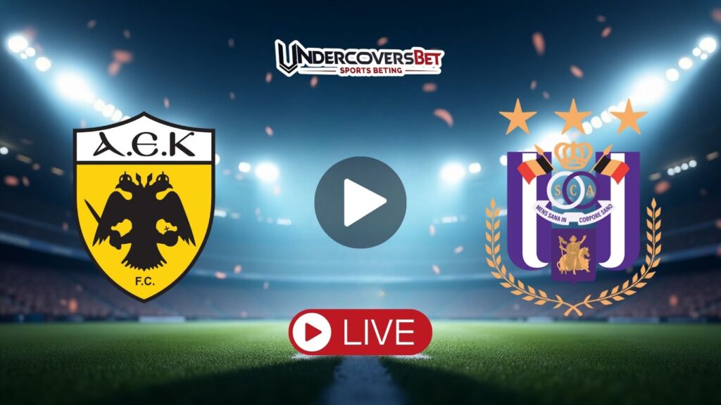 ΑΕΚ – Άντερλεχτ Κανάλι – Live Streaming (28/08)
