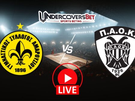 Μαρούσι – ΠΑΟΚ Κανάλι – Live Streaming (14/12)