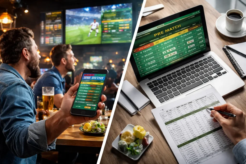 Pre Game ή Live Betting: Συμβουλές και ποιο πρέπει να επιλέξεις