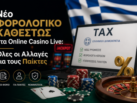 Νέο Φορολογικό Καθεστώς στα Online Casino Live: Όλες οι Αλλαγές για τους Παίκτες